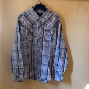 Men’s Red Snap western shirt size XL